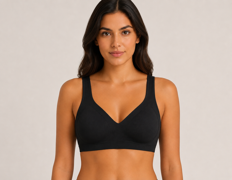 Luxe Seamless Padded Bra - White