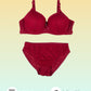 Red Zephyr Padded Bra and Panty Set