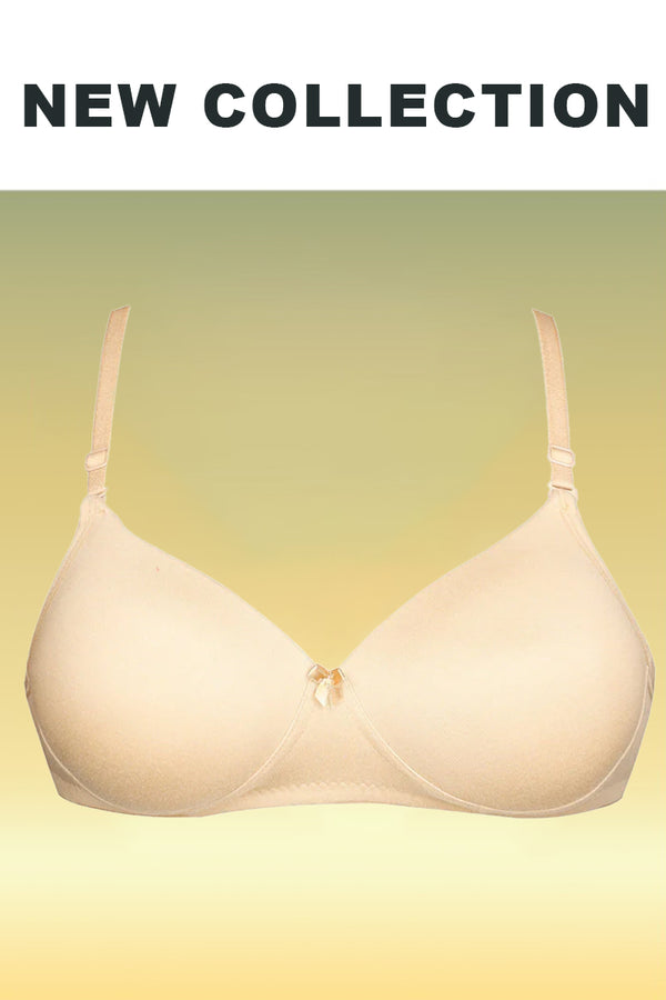 Skin Cotton Anti-Bacterial T-Shirt Padded Bra