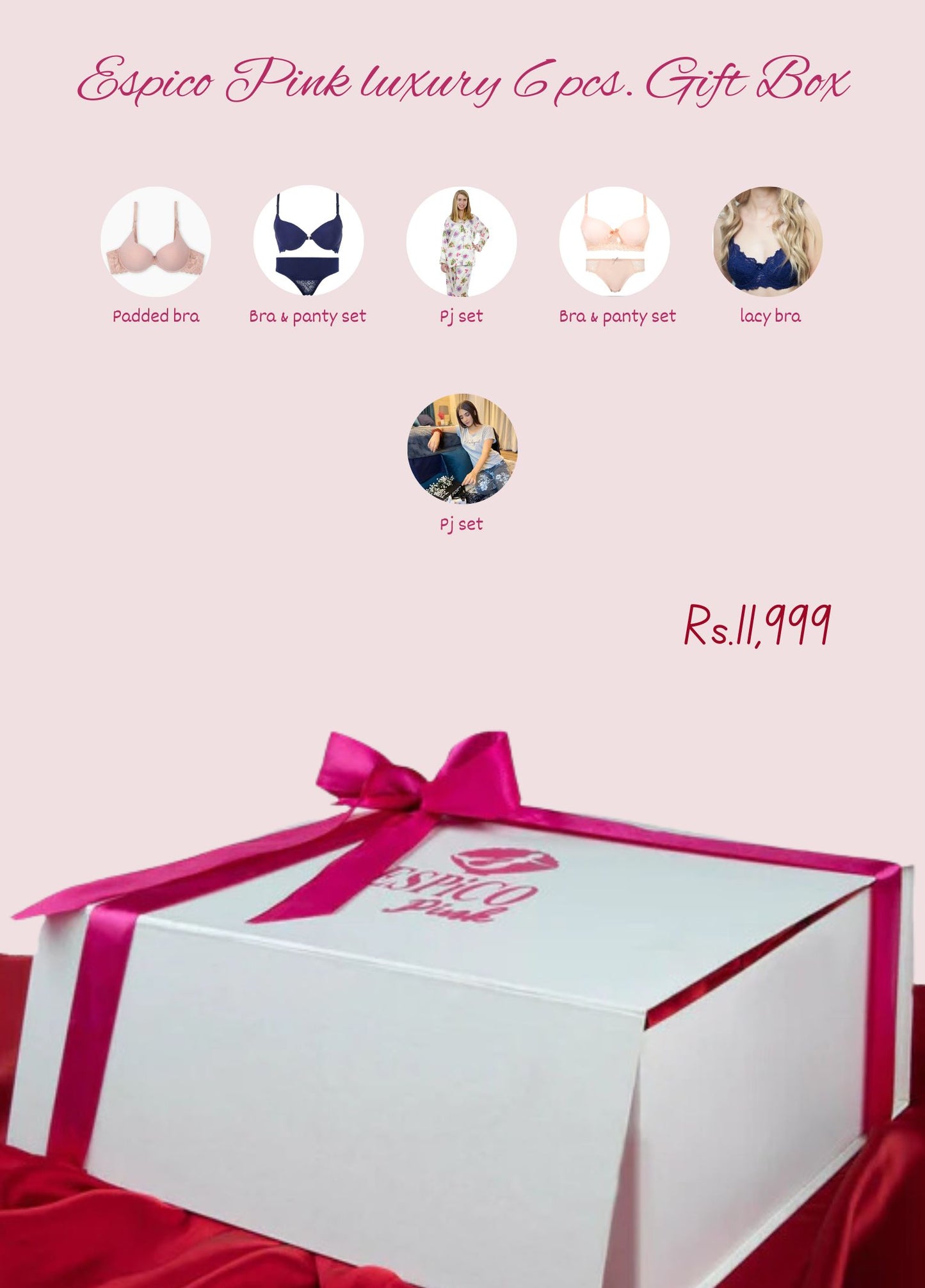 Espico Pink luxury 6 pcs. Gift Box