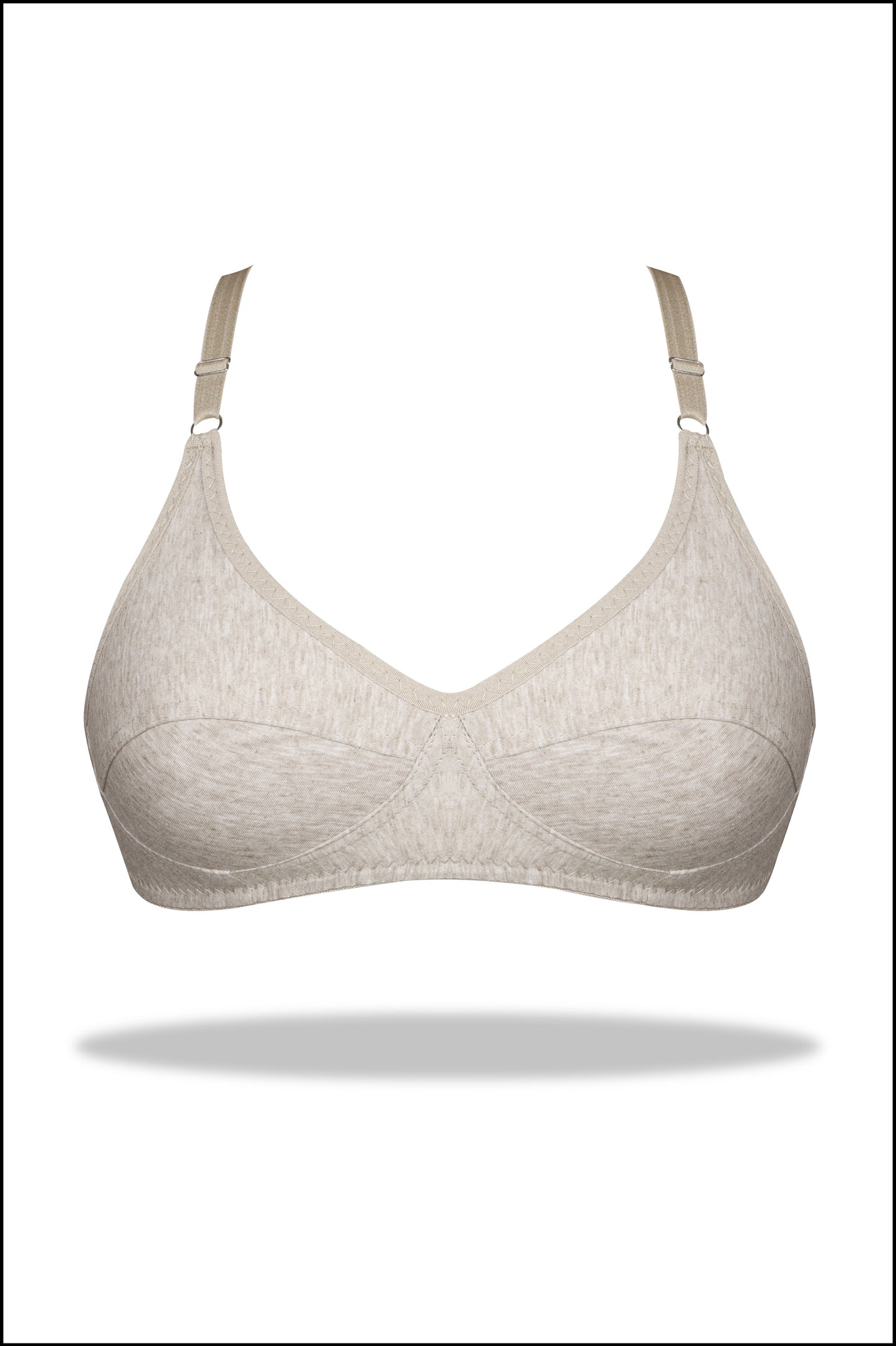 Black Luxury Everyday Knitted Cotton Bra