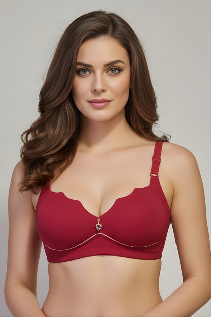 Beige Light Padded Non Wired Bra