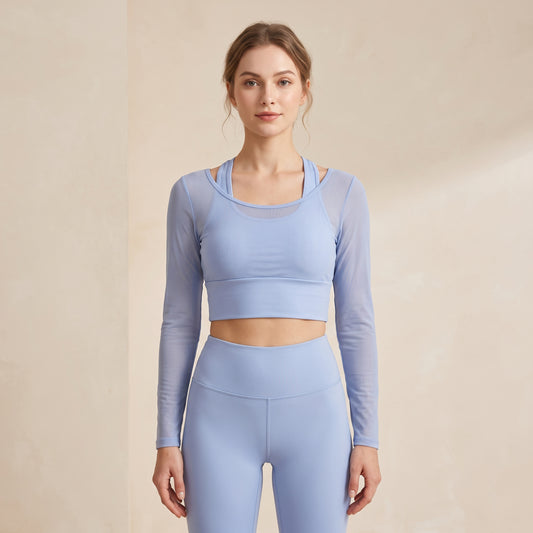 Blue Yoga & Pilates Top