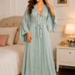 Luxury Lace Nightwear Long Full Length - Sea Green