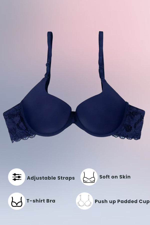 Blue Sugar Lacy Bra