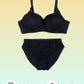 Black Zephyr Padded Bra and Panty Set