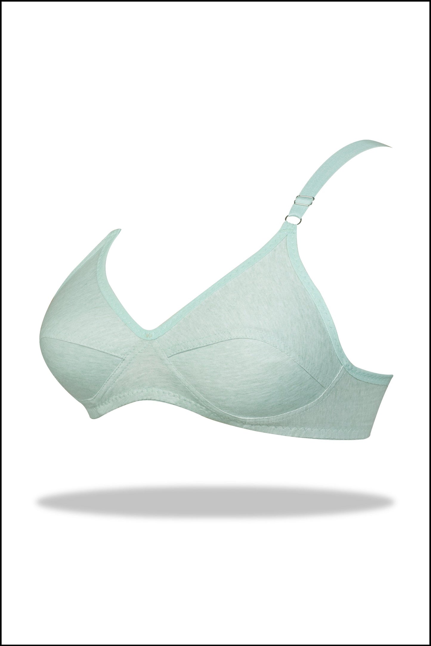 Grey Luxury Everyday Knitted Cotton Bra