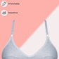 Grey Luxury Everyday Knitted Cotton Bra