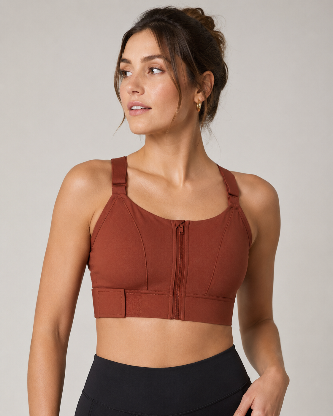 Rust Luxe High Impact Sports Bra