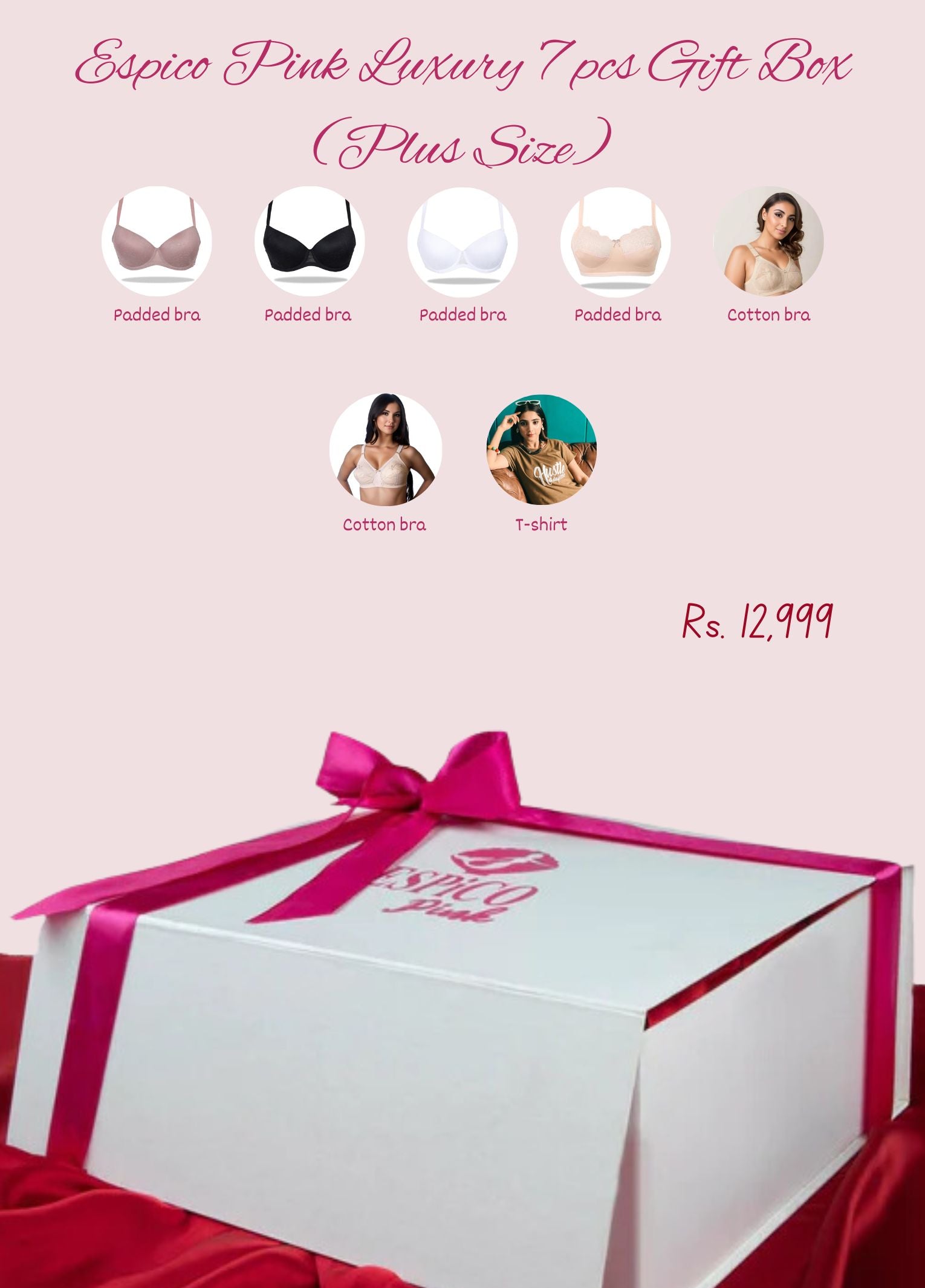 Edba Box Espico Pink Luxury 7 pcs Gift Box (Plus Size) – Espicopink
