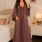 Luxury Fur Nighty Long Full length - Brown