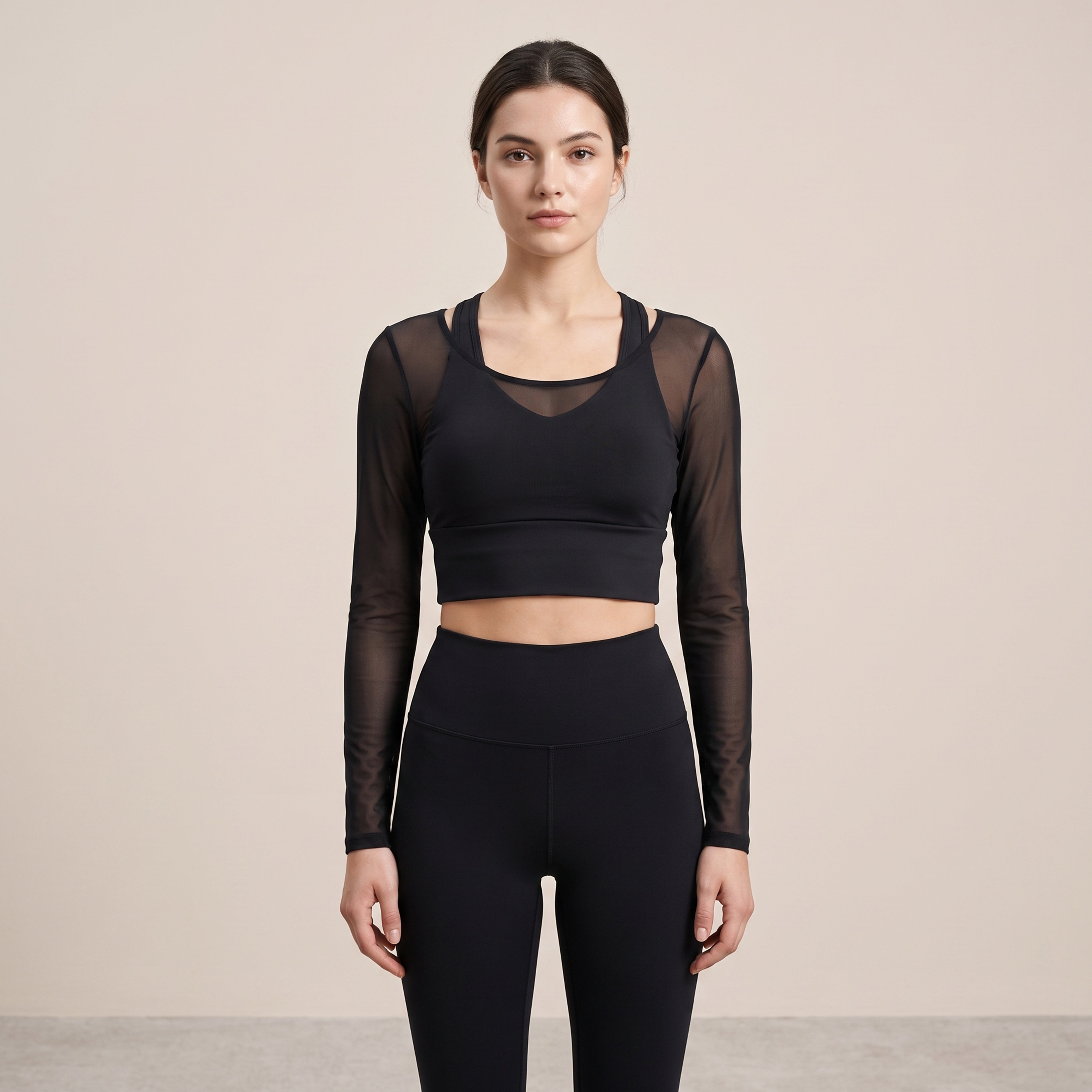 Black Yoga & Pilates Top