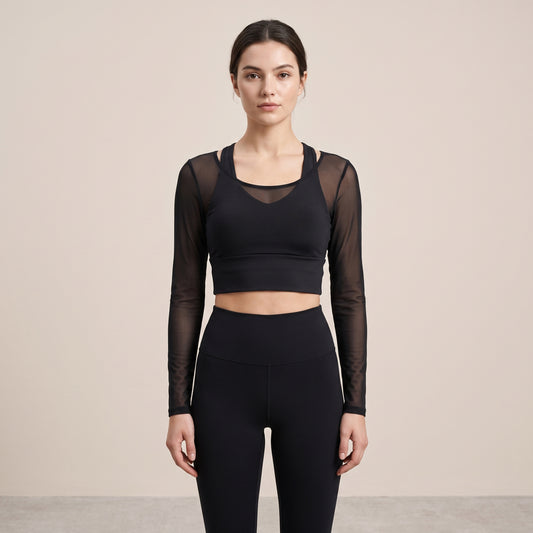 Black Yoga & Pilates Top