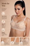 lavender - Cotton Padded Non Wired Full Coverage Bra