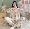 Imported Cotton Printed Loungewear - Half Sleeves