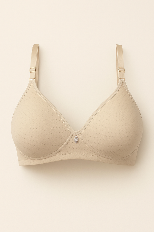 Super Soft Padded Breatheable Bra - Skin