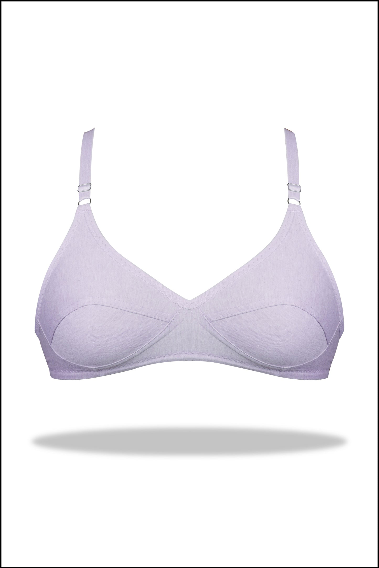 Black Luxury Everyday Knitted Cotton Bra