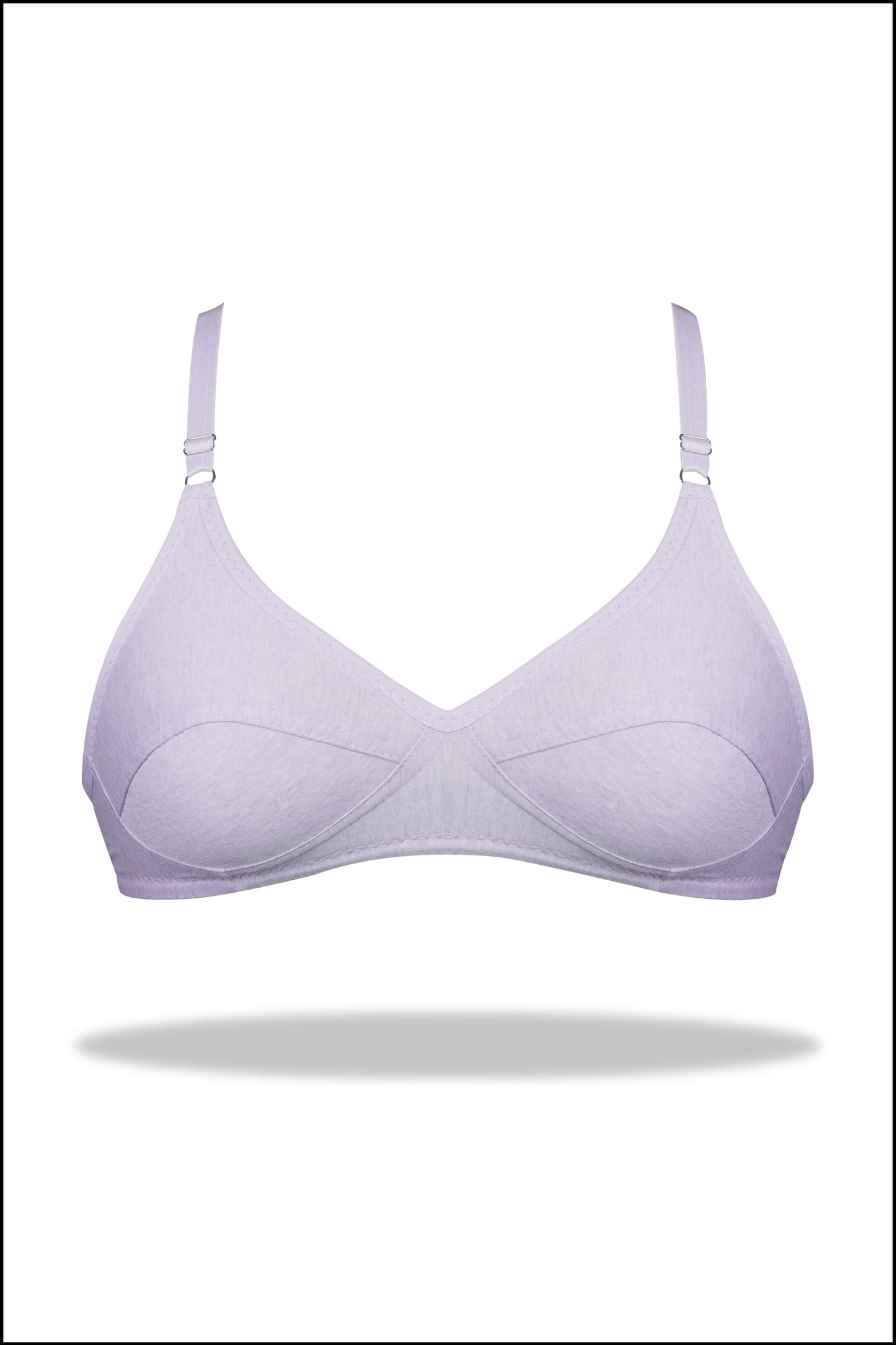 Grey Luxury Everyday Knitted Cotton Bra