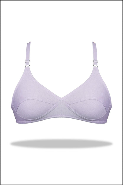 Grey Luxury Everyday Knitted Cotton Bra