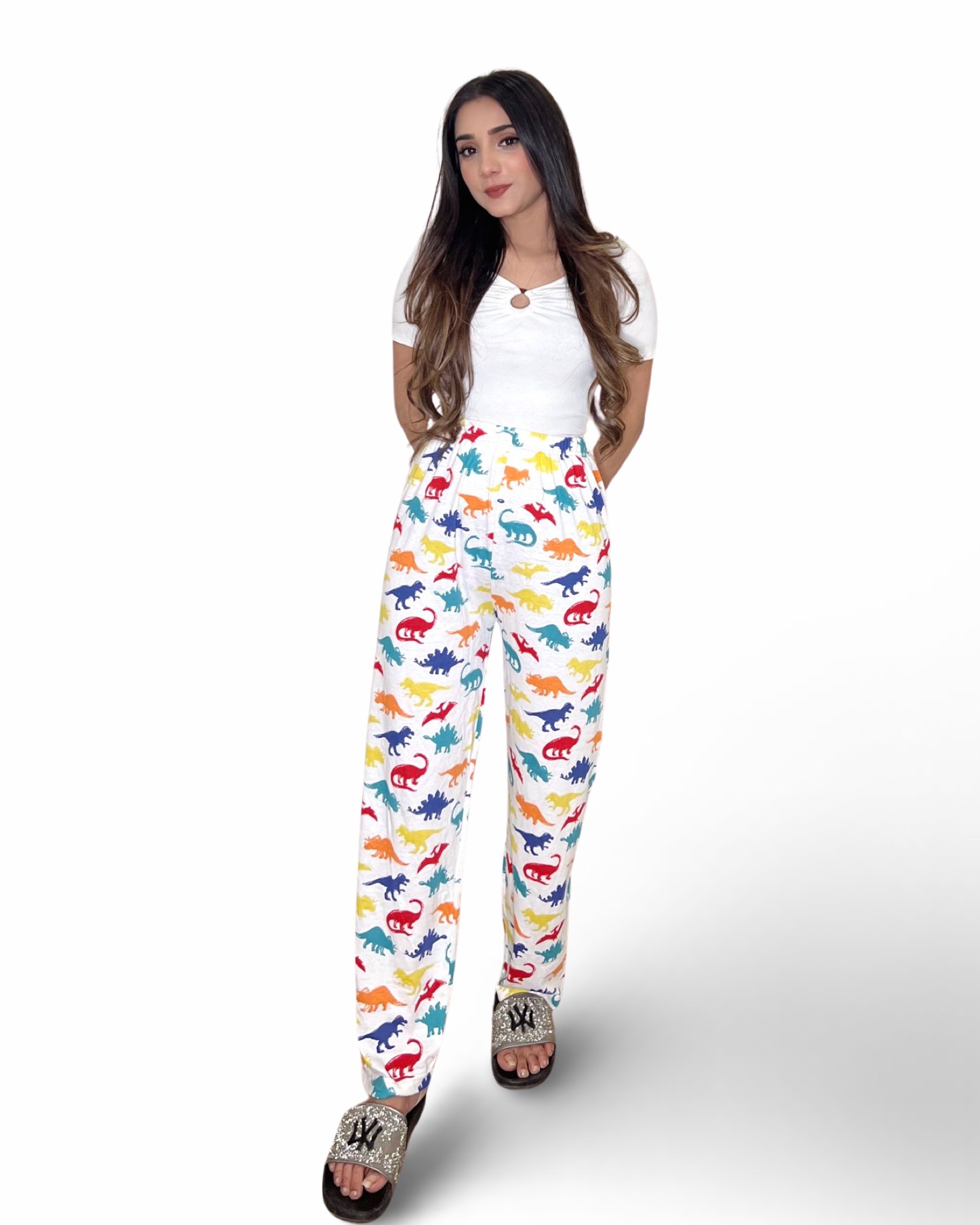 Pinky PJ's Dinosaur Trouser For Her