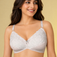 Beige Luxury Non Padded Knitted Cotton Bra with Soft Mesh