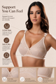 Love-In-The-Mist - Cross Over Embroidered Non-Padded Wirefree Bra