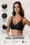 Love-In-The-Mist - Cross Over Embroidered Non-Padded Wirefree Bra
