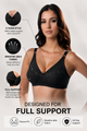 Love-In-The-Mist - Cross Over Embroidered Non-Padded Wirefree Bra