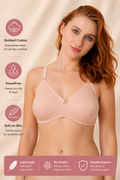 Jasmine - Non Padded Wirefree Knitted Cotton Bra