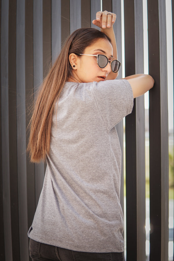 Grey Monochrome T-Shirt For Her