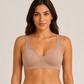 Luxe Seamless Padded Bra - Brown