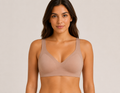 Luxe Seamless Padded Bra - White