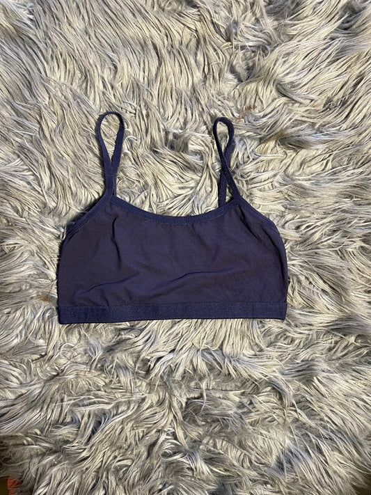 Blue Super Soft Cotton Boob Tube Cami for Teens
