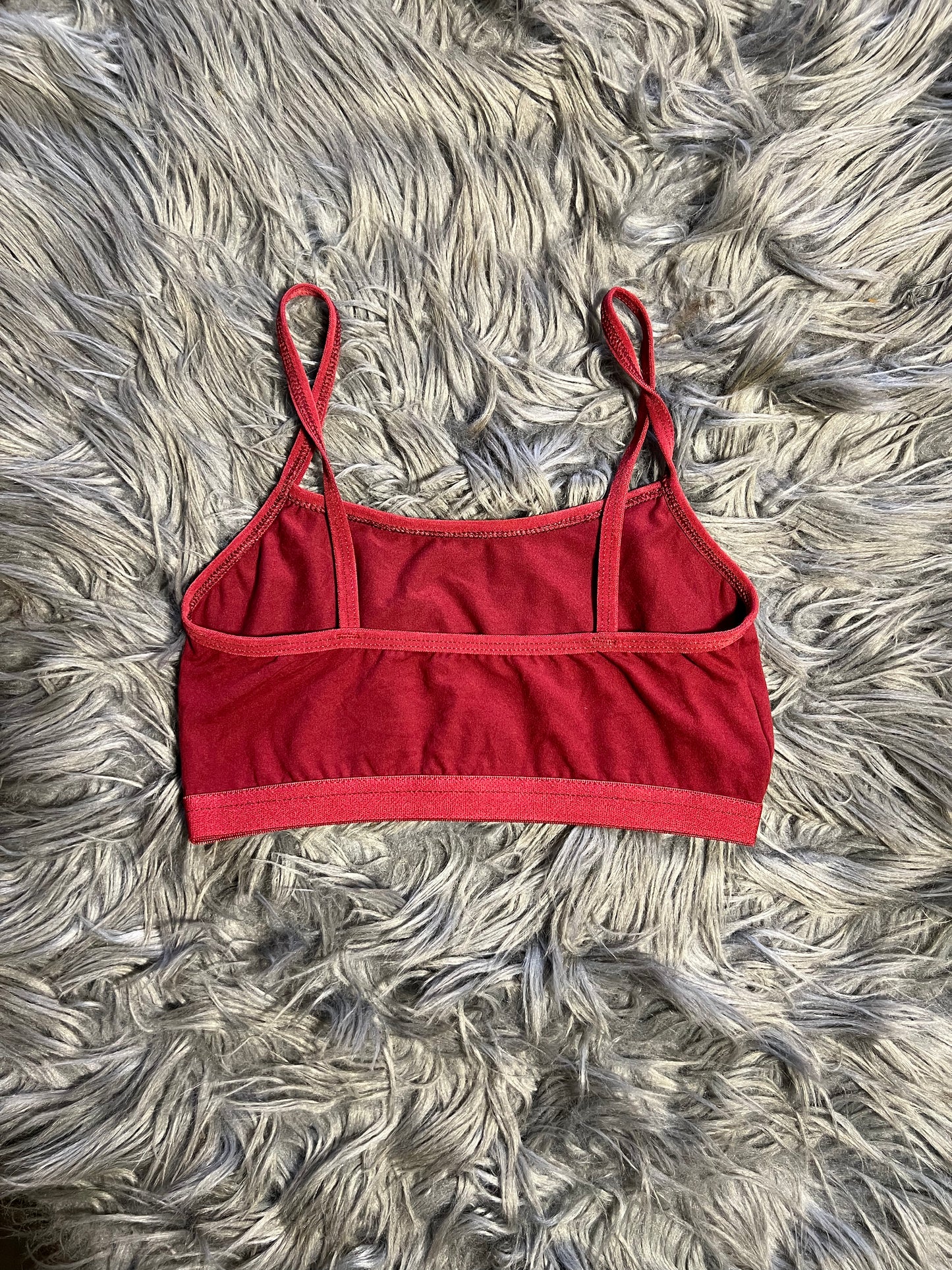 Maroon Super Soft Cotton Boob Tube Cami for Teens