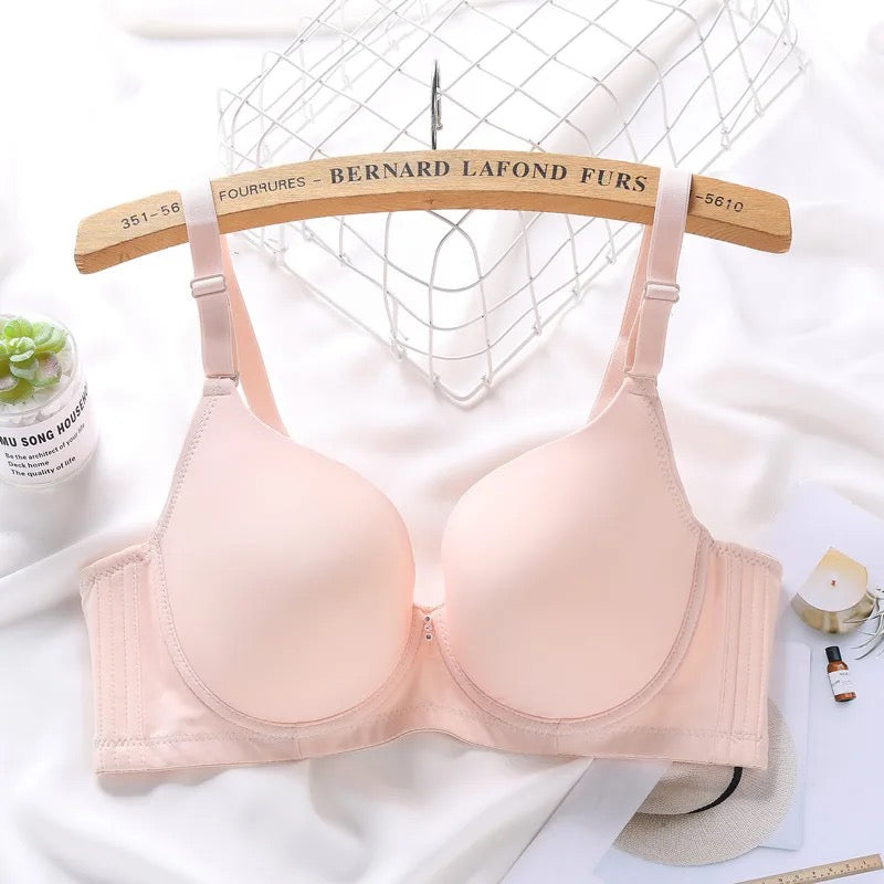 Espico Pink Padded Wired T-Shirt Bra - Tea Pink