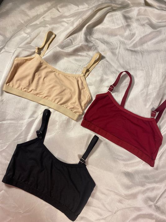 (Pack of 3) Beedees with Adjustable Straps for Girls