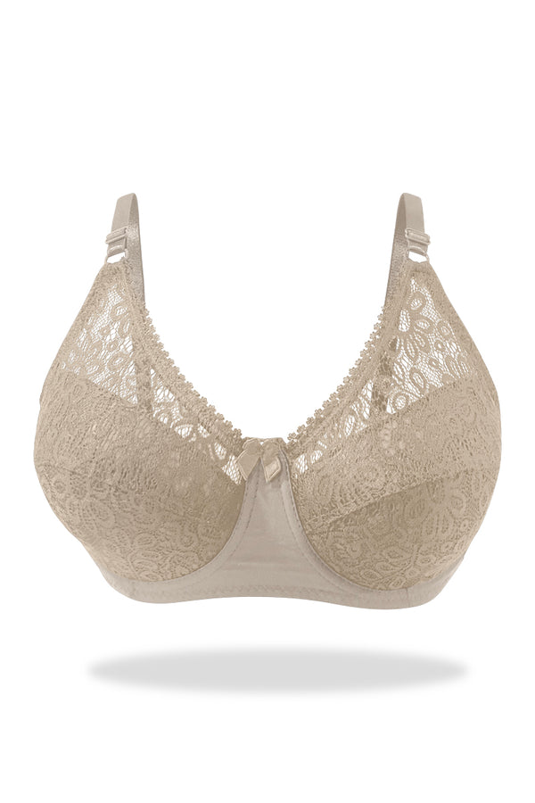 Skin Laced Lightly Lined Turkish Imported Bra