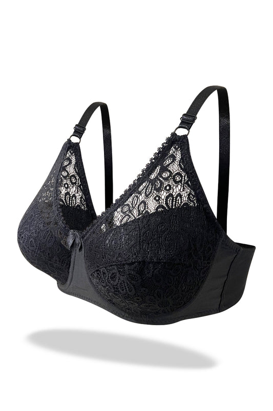 Black Laced Lightly Lined Turkish Imported Bra