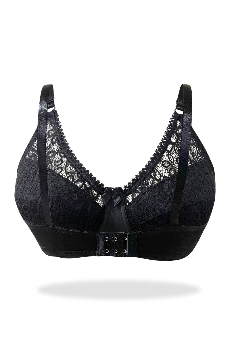 Black Laced Lightly Lined Turkish Imported Bra