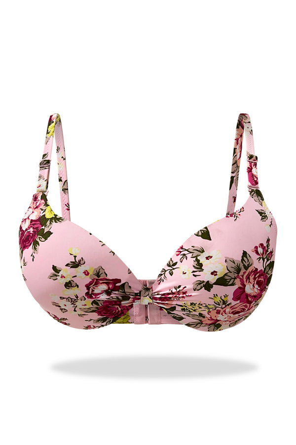 Pink Turkish Floral Padded Bra