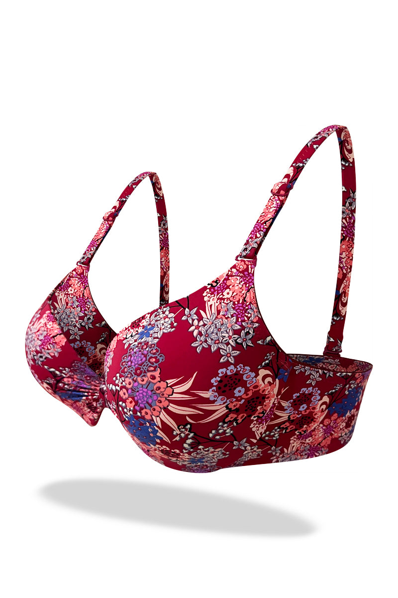 Sky Turkish Floral Padded Bra