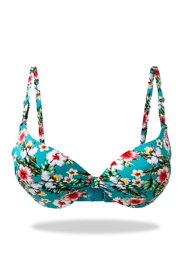 Sky Turkish Floral Padded Bra