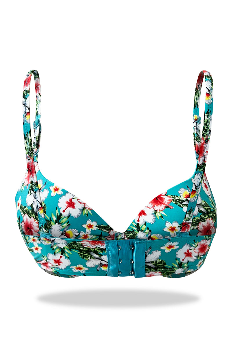 Sky Turkish Floral Padded Bra