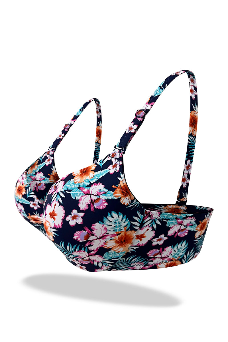 Sky Turkish Floral Padded Bra