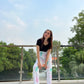 Luxe Cotton Trousers - Underwater