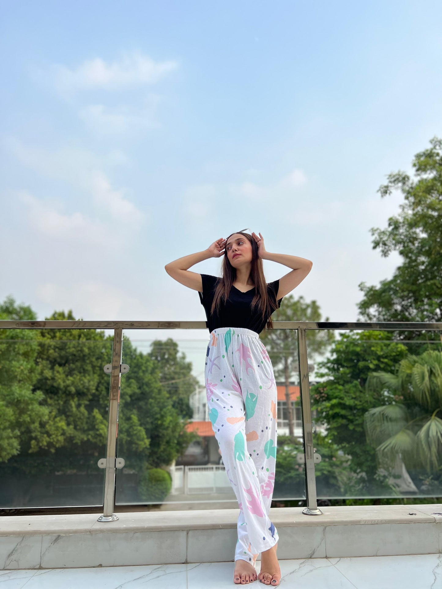 Luxe Cotton Trousers - Underwater