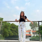 Luxe Cotton Trousers - White Dinosaur