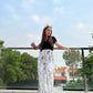 Luxe Cotton Trousers - White Dinosaur