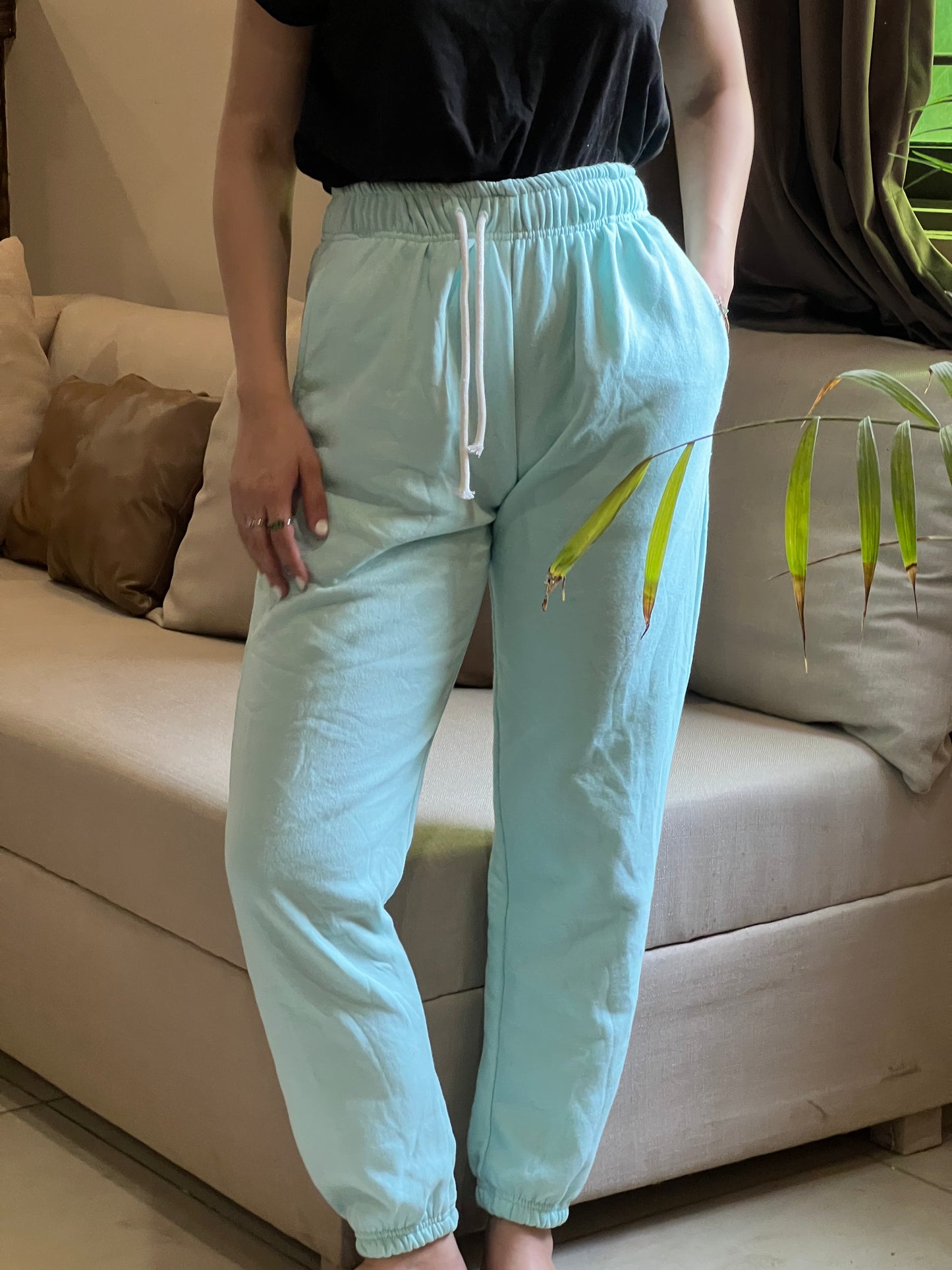 High Quality Fleece Trousers - Sky Blue