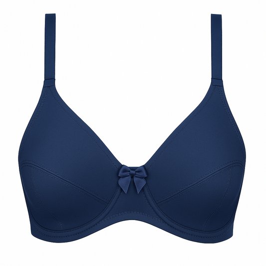 Navy Curvy Quattro Support Double Layered Bra